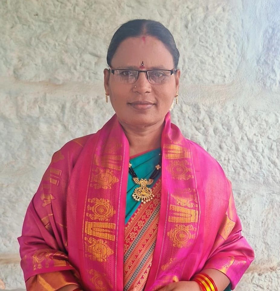 Portrait of T. Sumitra, General Secretary of Srinivasa Trust